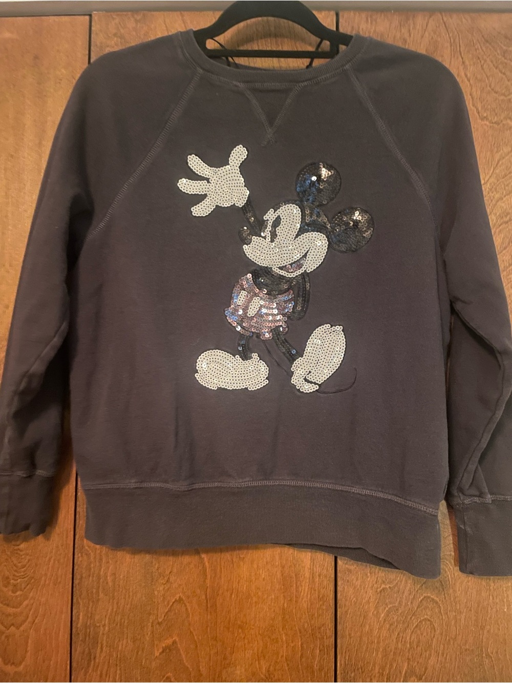 Kids Sequin Mickey Mouse Sweatshirt - Navy